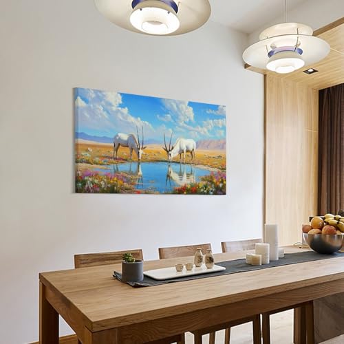 Art abstrait mouton jaune : la solution pour reveiller vos murs blancs 30x45cm - 3