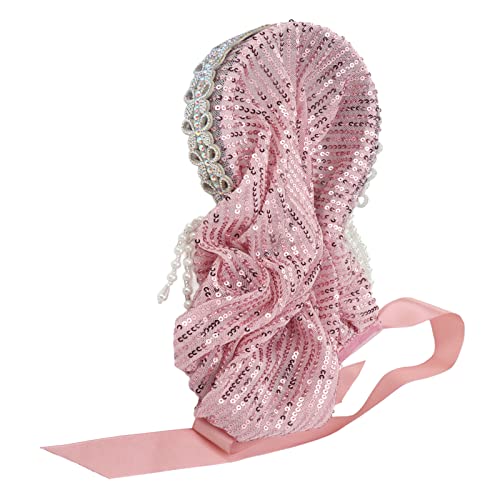 Zerodis Hijab for Women, Elegant Elastic Flexible Scarf Soft Silky Hot Rhinestones Bow Muslim Headband for Muslim Women()