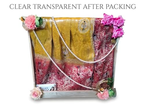 Image of Transparent Gift Wrapping Vacuum Shrink Roll 20 Inch x 5 Meter Heat Shrink Sheet for Gift Packing Wedding Valentine's Hampers