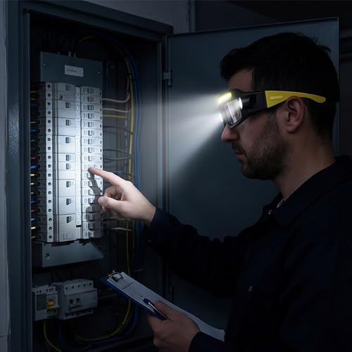 Faro ajustable de brillo que elimina sombras en trabajos eléctricos y escalada de montaña 4