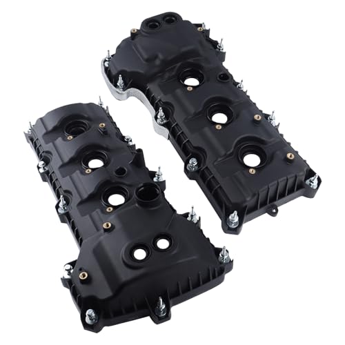 Image of FEIDKS 2PC Engine Valve Cover Kit with Gasket & Bolt Compatible with Ford Explorer 2011-2019, F-150 2011-2012, Mustang, Taurus, Edge, V6 3.5L 3.7L, Replace # BR3Z6582G BR3Z6582R (Right+Left)
