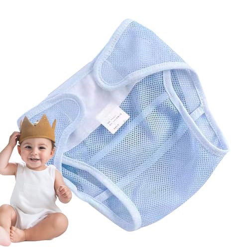 Eoixuqba Pañales De Tela Reutilizables, Pañales Reutilizables De Tela, Pantalones Transpirables de Malla para Piel Sensible Niños - Protección Antifugas Nocturna, Viaje y Guardería