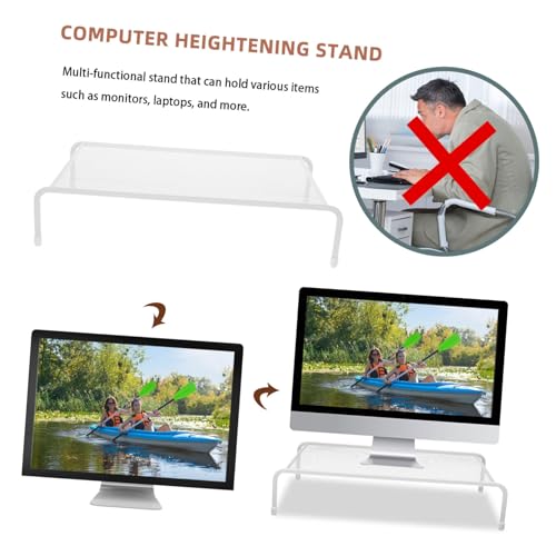 Support écran PC réhausseur contre la fatigue cervicale au bureau - 6
