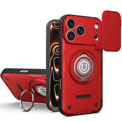 Coque iPhone 17 Pro Max rouge protège votre objectif des rayures et des chutes