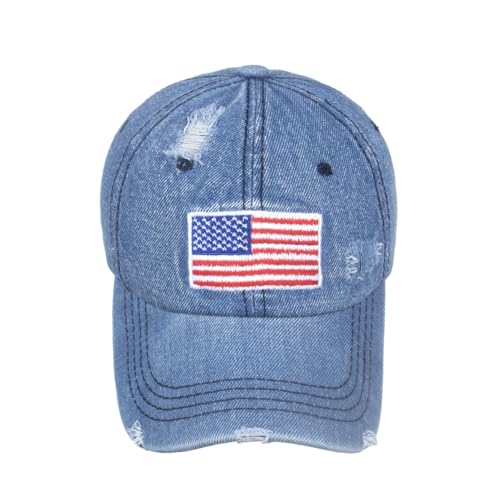 Image of Trucker Hat Distressed Baseball Cap Golf Cap Adjustable Sportswear Hat for Men Women Unisex
