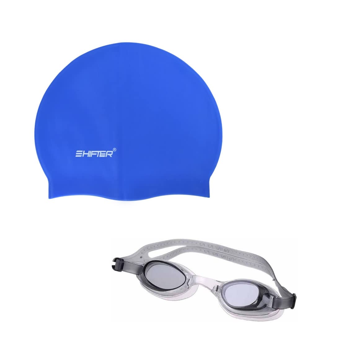Swimming Goggle, Swimming Cap Combo KIT Set for Kids and Adults, Free Size, Premium Silicone ANTICLIP Cap (Blue) (B0BXPLZG2D) Amazon Price History, Amazon Price Tracker