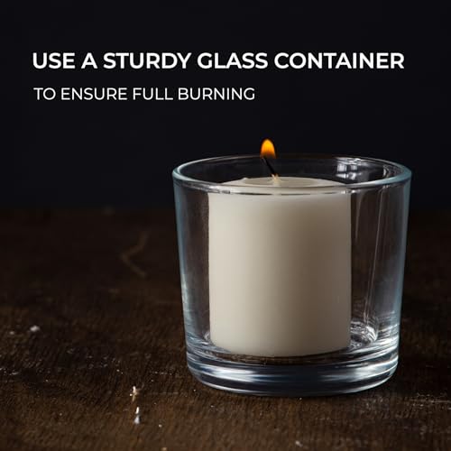 Image of CANDWAX Unscented Ivory Votive Candles Set of 36 - Clean-Burning, Long-Lasting 15 Hour Burn - Ideal for Weddings, Home Decor, Spa, Events - Bulk Value for Versatile Use