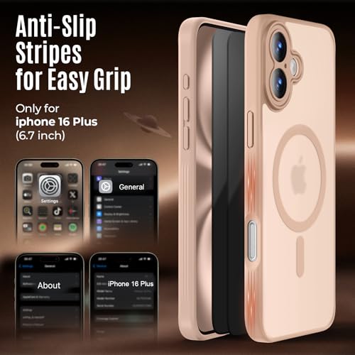 Image of Symcele Designed for iPhone 16 Plus Case, Light Brown