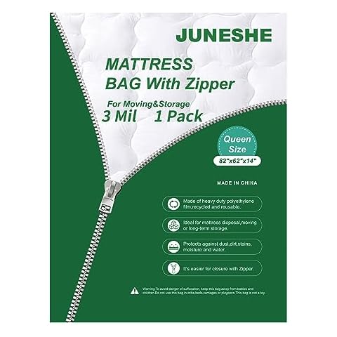JUNESHE Queen Mattress Bag with Strong Zipper Cover