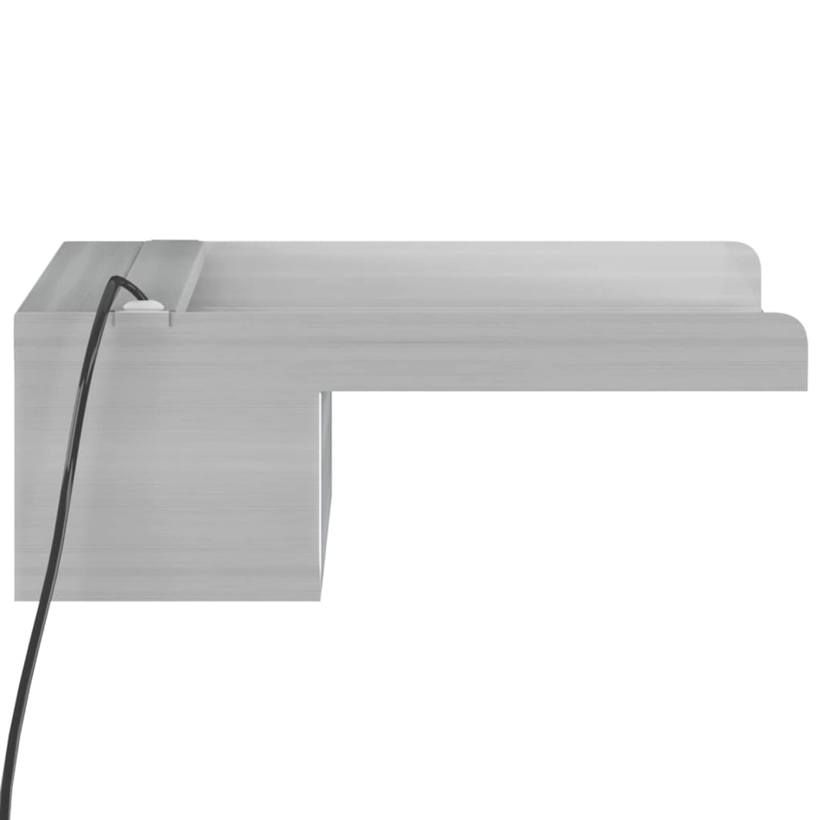 Sfioratore a Cascata con LED RGB Acciaio Inox 30 cm, Mobili da Giardino, Decorazione da Mobili per Giardino Esterni,Decor per La Casa