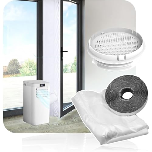 Kit calfeutrage climatiseur,Calfeutrage fenetre climatiseur,Kit fenêtre climatiseur mobile 400CM,Avec toutes les unités de climatisation mobiles et...