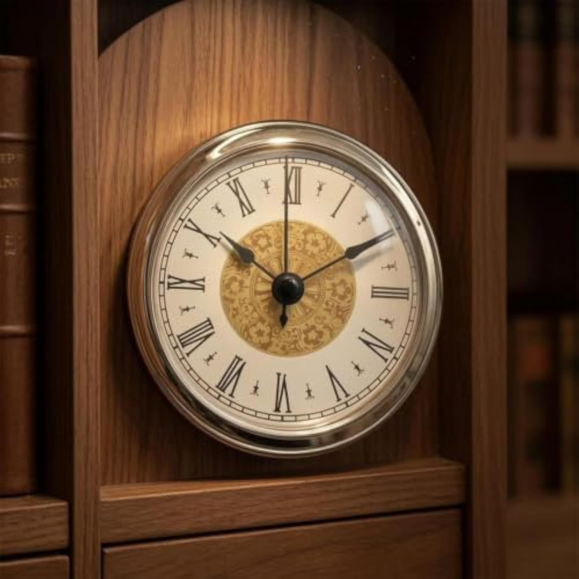 Quartz Clock Mechanism Insert, Removable Back Cover