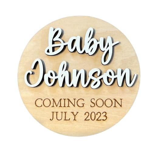 Generic Baby Coming Soon Personalized Sign with...