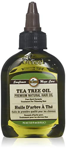 Difeel Premium Natural Hair Oil - Tea Tree Oil for Dry Scalp 2.5 Ounce 6-Pack
