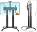 NB North Bayou Heavy Duty Aluminum Mobile TV Cart for 65-85 Inch Flat Screens, Rolling TV Stand with Load Capacity up to 125lbs AVF1800-70-1P(Black)