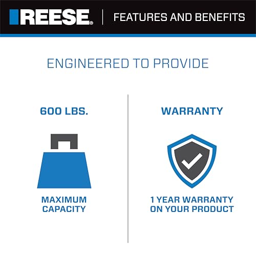 image for Reese Towpower 7019400 Boat Trailer Winch, 600 lbs. Capacity, Single-S