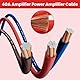 Verstärker Kabelsatz, Anschluss-Set Auto Verstärker Kabel Set, Subwoofer Kabel Set Endstufe Kabel, Car Audio Wire, (4-Gauge Leitung, 5 Meter)