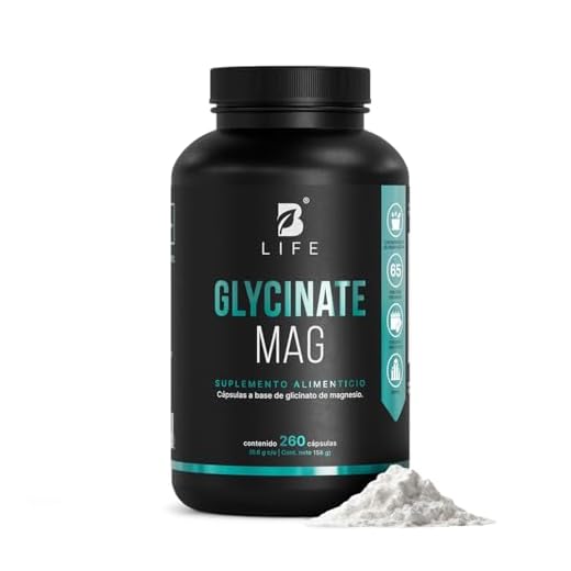 Glicinato de Magnesio de 240 Cápsulas 408 mg. Ingredientes naturales. Glycinate Mag B Life.