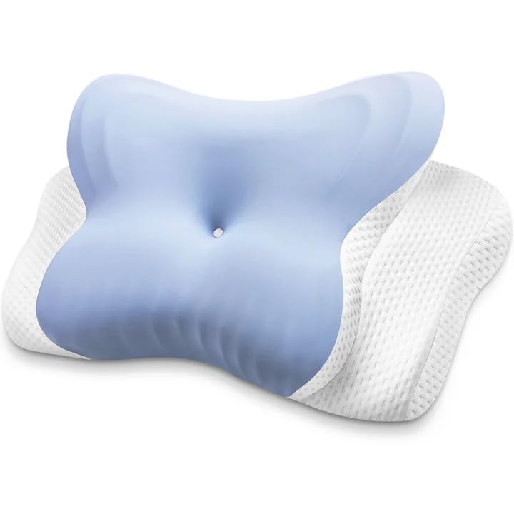 MISSCOZY memory foam Pillow (Blue-2)