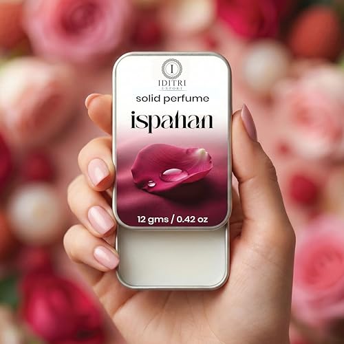 Image of Solid Perfume |Ispahan&Noir Alcohol Free Wax Perfume Balm, Long Lasting | Pocket Tin 12g, Pack Of 2| Non Greasy Smooth Glide, Travel Friendly Men And Women