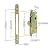 MaxxGeek Sliding Patio Door Handle Set with Mortise Lock, Zinc Diecast, Offset Thumbturn, Fits 1-5/8" to 1-3/4" Door Thick, 3-15/16" Hole Spacing, Non-Handed, White