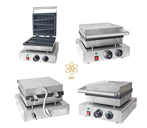 HYLH Automatische Edelstahl-Waffeleisen, Waffeleisen-Eisen-Maschinen-Donut-Hersteller-Handelskiefern-Kuchen – Bild 3