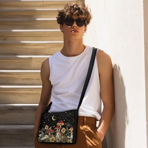 Small Capacity Shoulder Bag for Women Men Crossbody Purse Bags Lightweight Travel Tote Handbag with Zipper Closure4