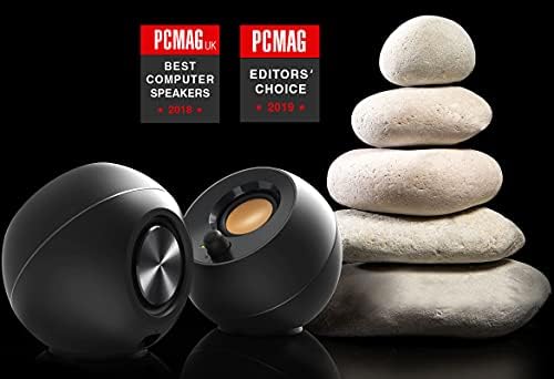 Creative Pebble Modern 2.0 USB powered Compact Speaker Sound System with Clear Sound for Computer, PC, Laptop, Mac - White