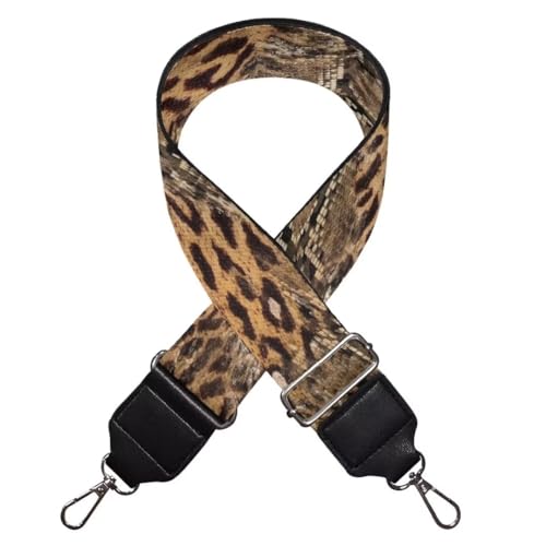 Image of Coldinair Leopard Print Purse Strap Replacement Crossbody Handbag Straps Wide Wide Strap for Crossbody Bag