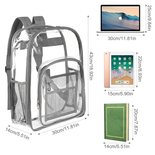 Sac à dos transparent pour passer la sécurité sans stress au travail et au sport - 7