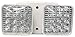 Morris Products 75075 Remote LED Emergency Lamp Head, 2 Square Heads, 3.6V, 3.4W, 76 Lumens per Head, Use with LED Remote Capable Emergency Lights Only (1 Piece)