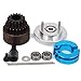 16T-21T Two Speed Clutch Set Bell Shoes Springs Flywheel Bearing for 1/10 RC Car (Silver)