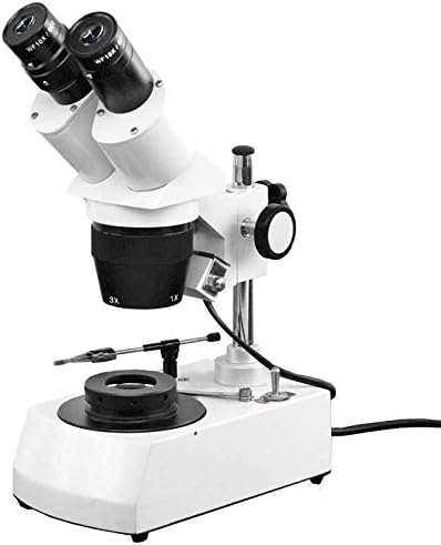 BoliOptics 10X/30X Jewelry Gem Stereo Microscope, Binocular, Halogen Light + Dark Field Condenser JM12060101