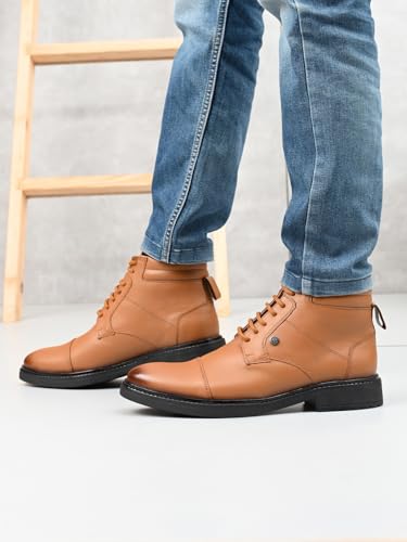 Image of Carlton London Men's Urban Explorer Lace-up Leather Boots