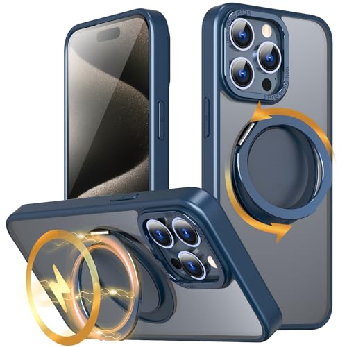 KWATUNG ݊i P[X iphone 15 pro max Ή P[X magsafeΉ 360°]X^h phone15pro max p P[X magsafeΉ O CX[dΉ wh~ ACz15pro max p