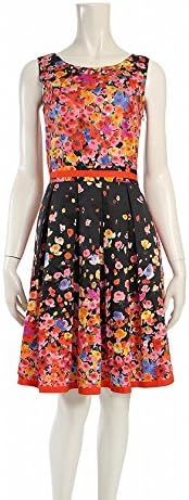 Amazon Co Jp ブルーガール Blugirl ワンピース 花柄 フラワープリント ノースリーブ コットン 赤 黒 マルチカラー 中古 服 ファッション小物