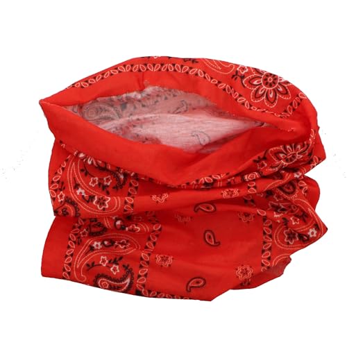 Image of Motique Accessories Paisley Bandana Neck Gaiter Tube Headwear Motorcycle Face Scarf