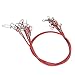 UPALDHOU Fish Wire Waist Managers Strong Steel Fishing Guides for Lovers with a Fuss, 10 Pieces of 50 Cm Outdoor Steel Wire (Red)
