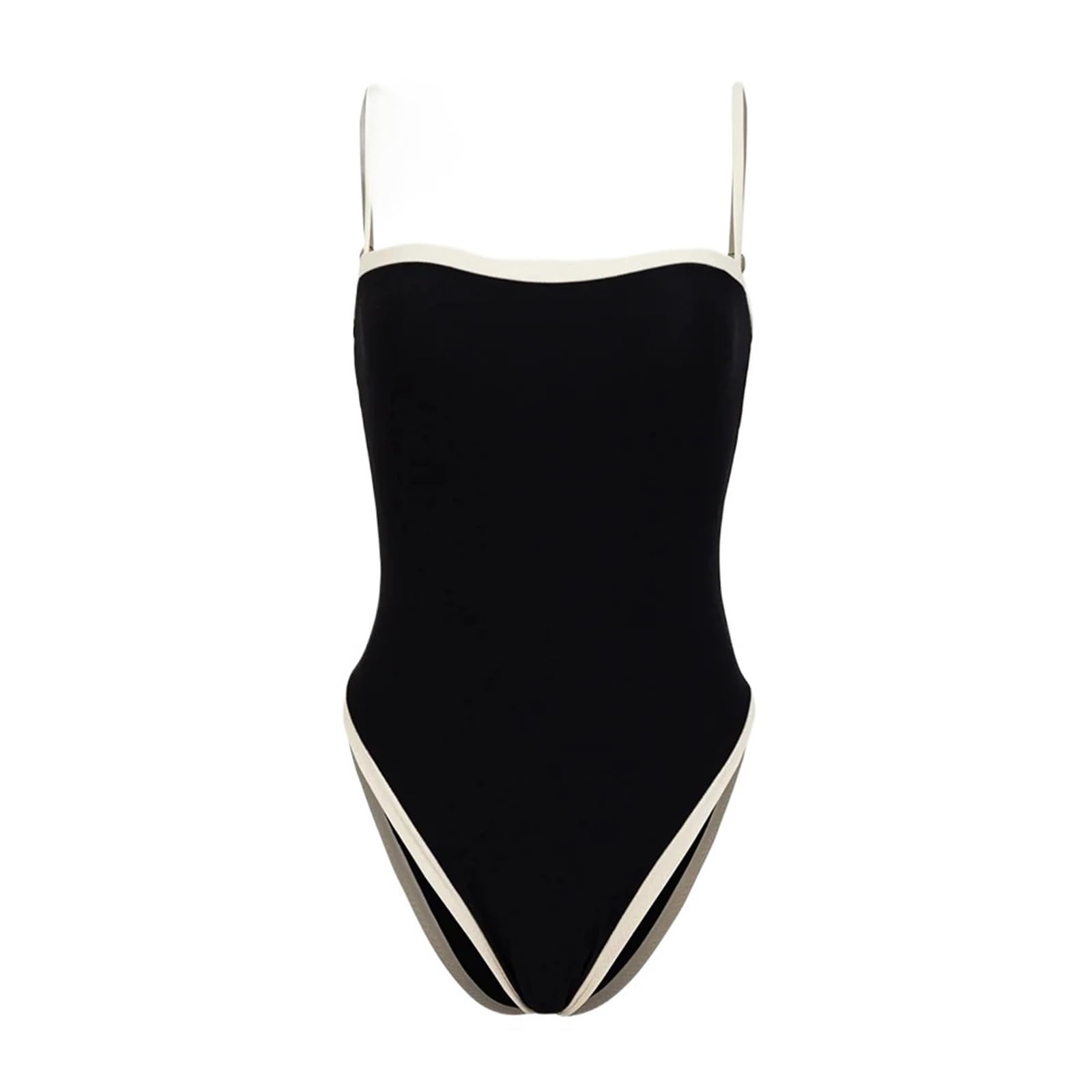 SUBLXPoten Women's One-piece Swimsuits Sexy Women One Piece Swimsuit Female Swimwear Swimming Suit Bathing Suit(Color:Black,Size:S)
