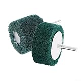 Schleifbürste mit 6 mm Schaft zum Polieren und Entgraten, für Maschinen und Lebensmittelverarbeitungsanwendungen (40 x 25 x 6 mm)