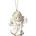 Precious Moments In His Perfect Peace And Love Seventh in Annual Angel Series Bisque Porcelain Ornament 171028