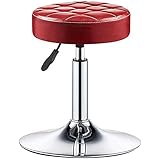 BaoHYeS Industrial Retro Adjustable Height Swivel Bar Stool with Pu Leather Seat Red Office Dental Bar Chair 60 80cm