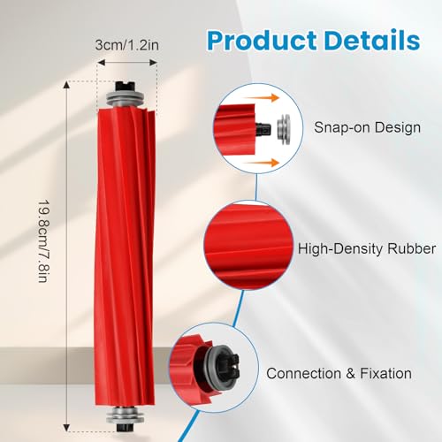 Image of 4P Replacement Brushes for Roborock S7 /Q Revo /T7S /Q7 Series,QV35A,QV35S,Q5