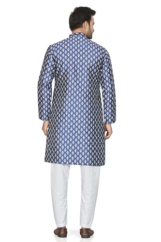 Image of BE ACTIVE Cotton Jacquard Blend Kurta for Men | Traditional and Elegant Design| Indian Kurta| | Full Sleeve Kurta| Classic Ethnic Elegance Green