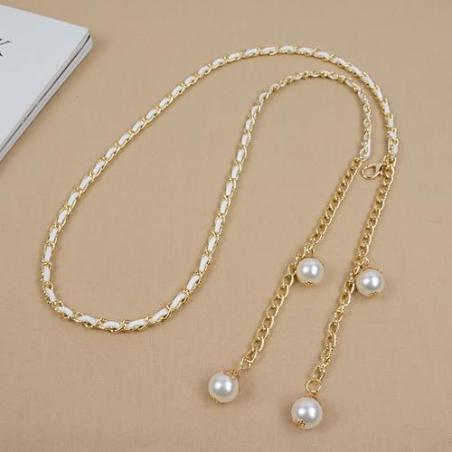 Pendant Metal Belt, Chain Belt, Trendy Skinny Waistband, Woven Waist Rope for Women Dresses4