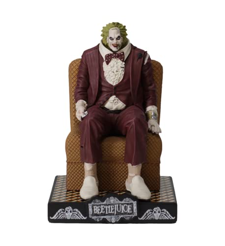 Royal Bobbles Beetlejuice Shrunken Head Bobblehead, Premium Polyresin Lifelike Figure, Unique Serial Number, Exquisite Detail #TOP18