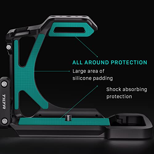 Tilta Half Camera Cage a7R V Pro Kit with Top Handle,LWS Baseplate Adapter,NATO Rail Attachment - Black TA-T46-B-B - Image 4