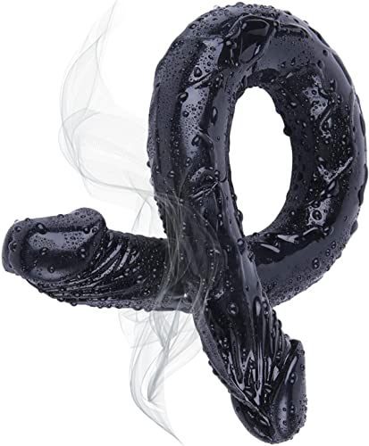 Spbmy 16.9In/43Cm Exquisite Item Relax Item With For Beginners Advanced Users Toy For Women And Couples Beginners (Transparent) (Black) - 2