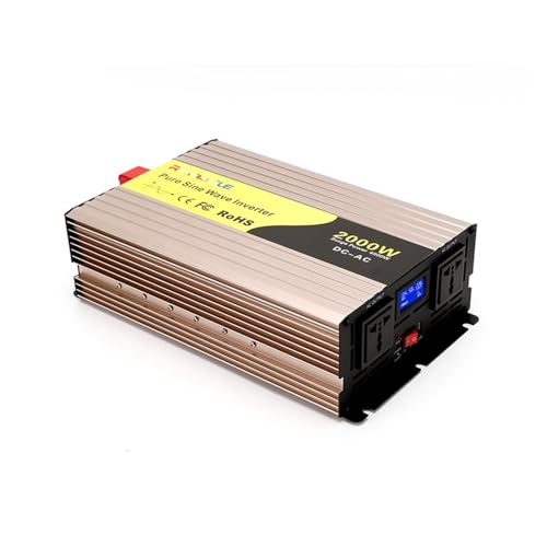 Onduleur pure sinus 2000W 48V 220V avec écran LCD pour voiture et maison