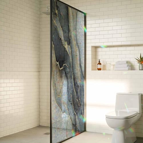 Película para ventana privacidad efecto vidriera 18x79 pulg miniatura 4